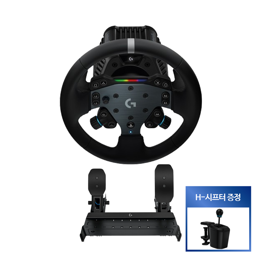 [H-시프터증정]로지텍코리아 RS50 레이싱 휠 + RS 페달 패키지 (PC/PS호환)