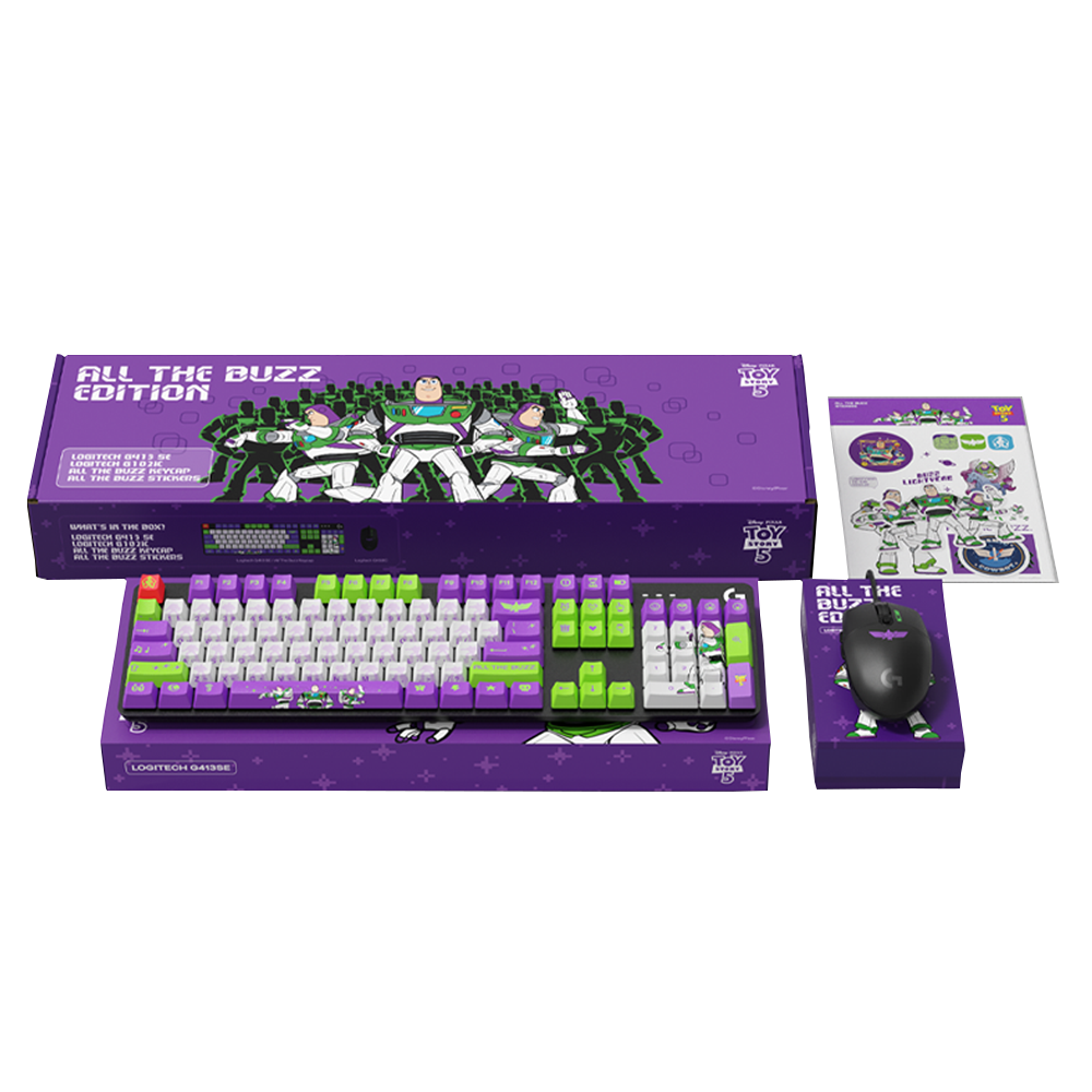 토이스토리 버즈ver. 로지텍G 키보드 마우스 세트 G413 SE + G102 IC